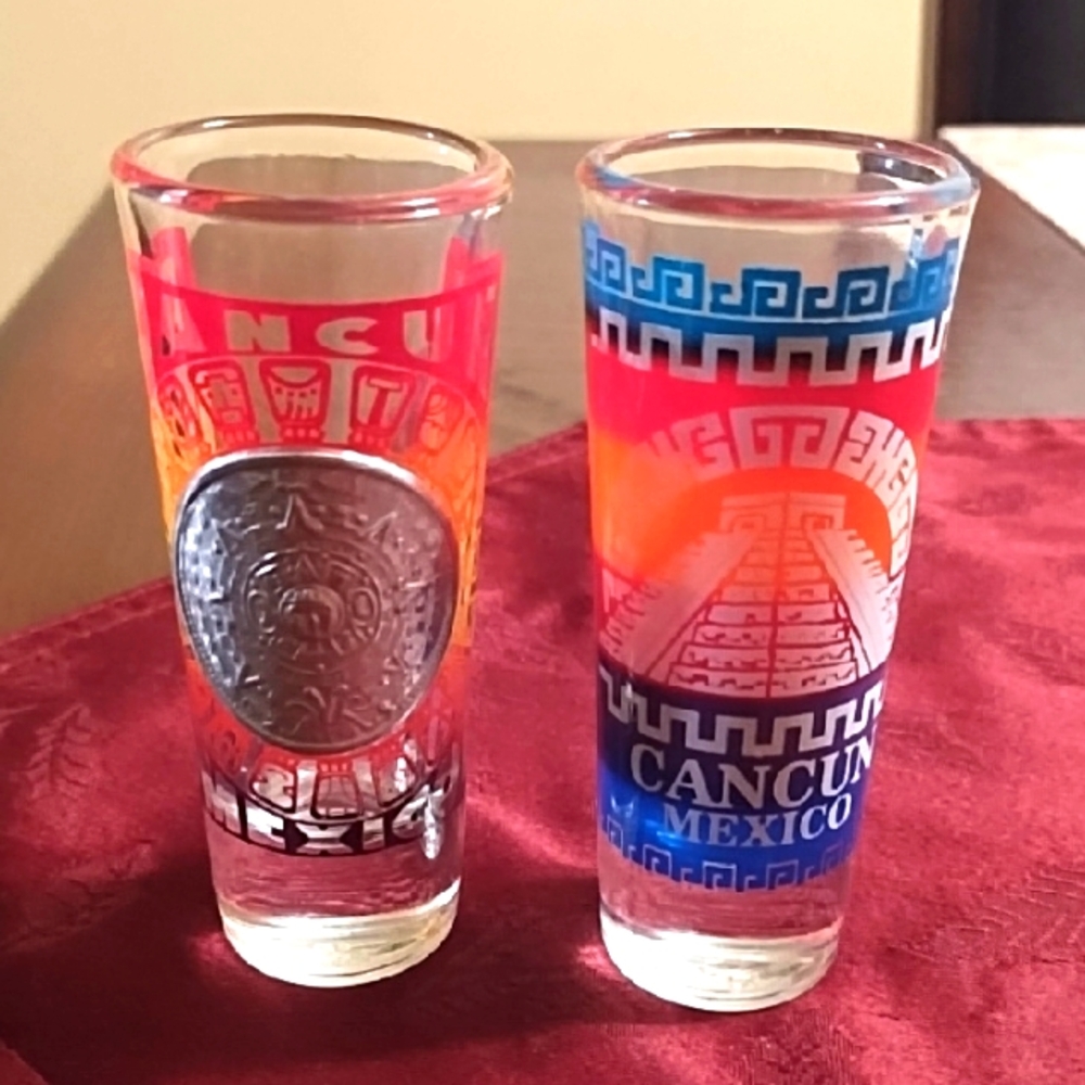 2 Tequila Shot Glass. New, No Tags.